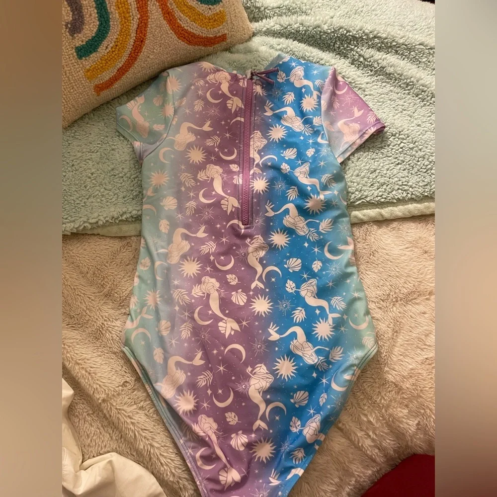 NWOT Cat and Jack Mermaid Patterned Swim Suit